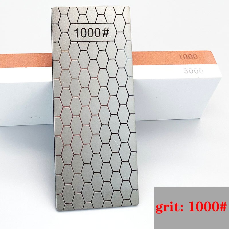 400 600 1000 1200 Grit Diamond Knife Sharpening Stone Kitchen Knife Sharpening Plate Whetstone GrindStone Grinder toolHoning Set: 1000 grit