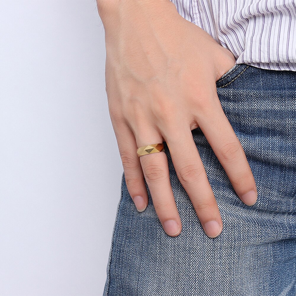 Tungsten Ring Wedding Bands Ring Geometrische 6mm Vrouwen Tungsten Carbide Ringen Sieraden Unisex heren Tungsten Ring