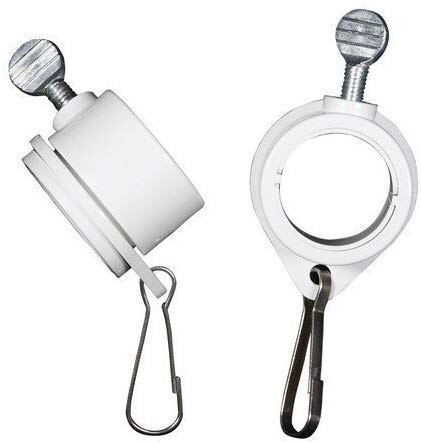 Vlag 1-Inch Diameter Roterende Montage Ringen 360 Graden Roterende Vlaggenmast Plastic Vlag Pole Ring Anti Wrap Vaste Haak hardware: Default Title