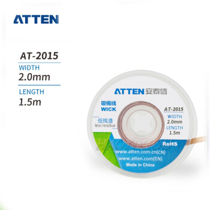 ATTEN – fil d&#39;aspiration AT-1.5/AT-0815/AT-1515/AT/AT-2515/AT-3515, longueur 1515 m, largeur 1.5mm, 1.5m