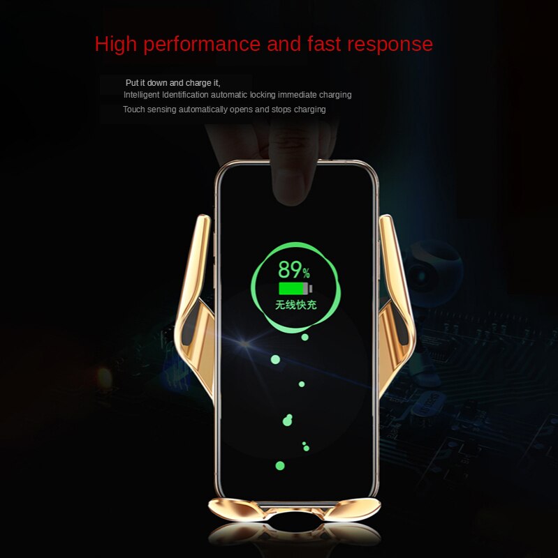 R3 smart Infrared Induction sensor car wireless charging Holder 10W Simple Fast Wireless Charger For iphone 8 8Plus X For Huawei