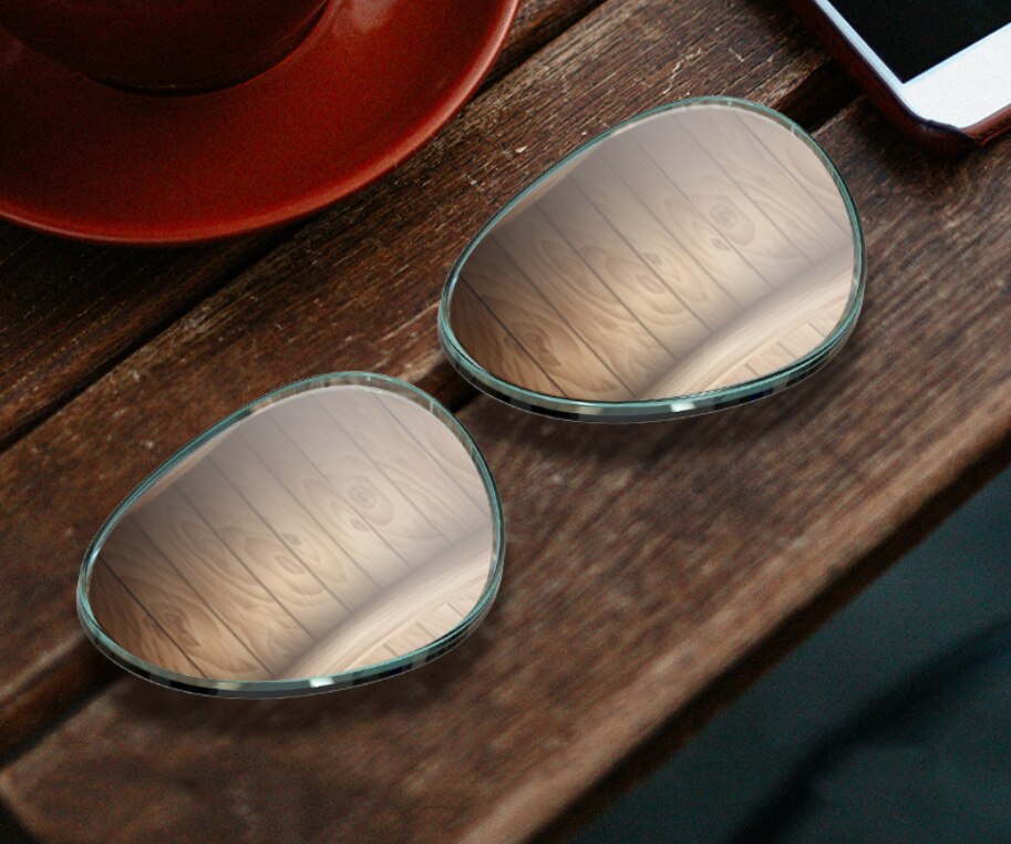 Car auxiliary rearview mirror reversing mirror car blind spot auxiliary mirror large wide angle super large field of view mirror