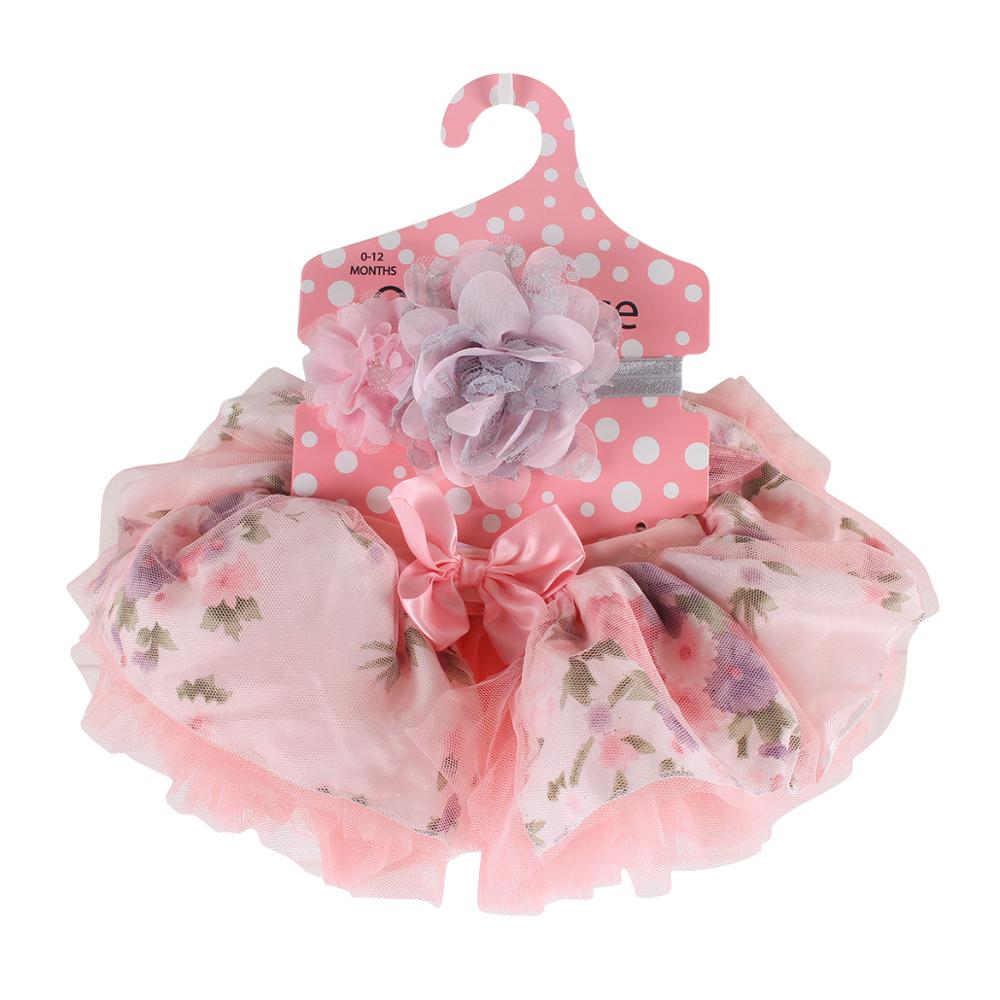 Baby skirt tutu for girls 2pcs tulle lace bloomers birthday photograph Newborn tutu infant ball gown headband Bow set Baby girls