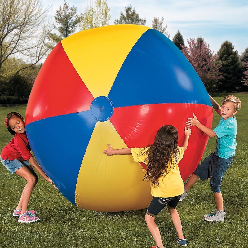 100cm/180cm 14 model Giant Inflatable Beach Ball For Adult Children Water Balloons Volleyball Football Outdoor Party Kids Toys: 150cm volleyball