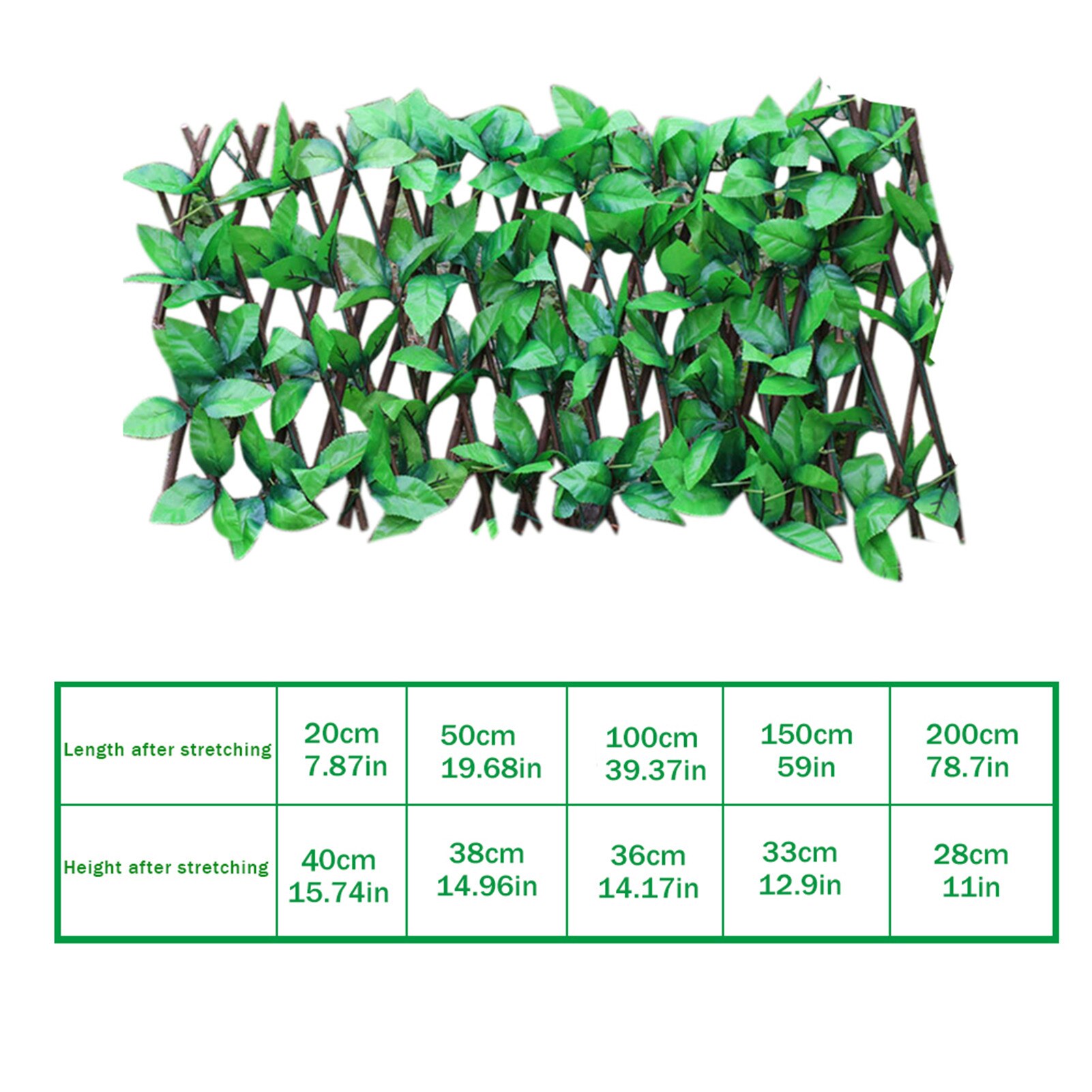 Expanding Trellis Fence Retractable Fence Artificial Garden Plant Fence UV Protected Privacy Screen For Garden Fence Backyard: A