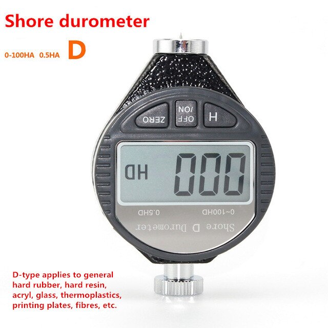 Digital 100HD 100HA 100HC Durometer Shore Rubber hardness tester LCD Display Tire Durometer Analog Hardness Meter: digital shore D