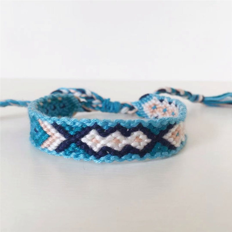 ABL027, Cotton Woven Friendship Bracelets Braided Trendy Surf Beach Boho Girl Women Pulseras Femme: 04