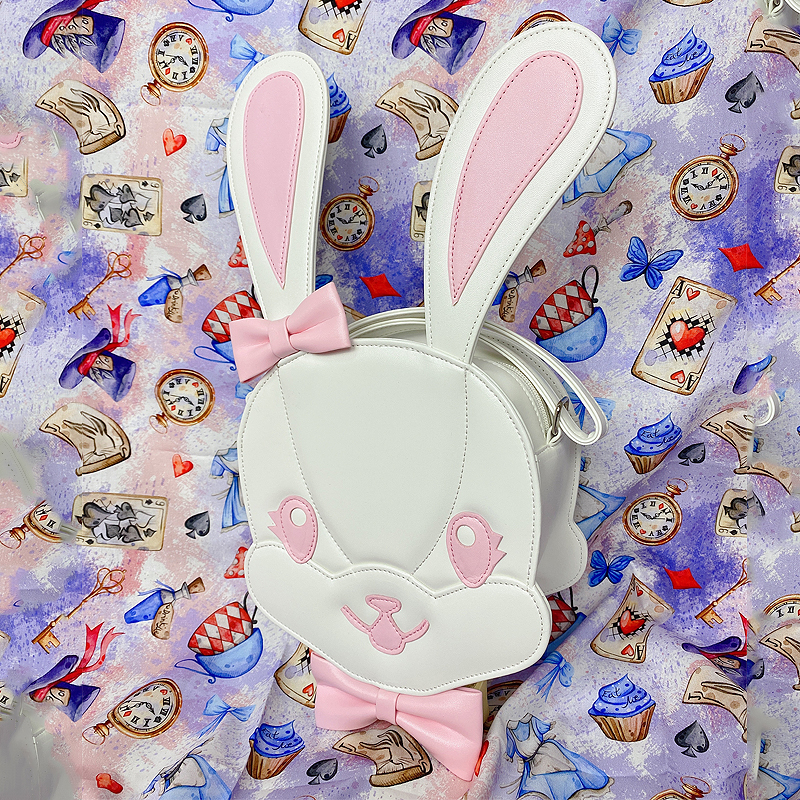 Monederos con forma de conejo Kawaii para mujer, bolso de hombro Lolita, bandolera para chicas, Cosplay, a la
