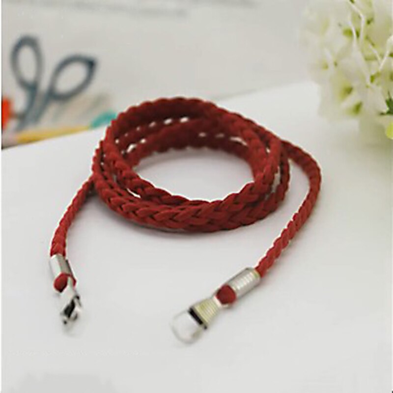 Woven Bag Chain Strap Replacement for Purse Handbag Shoulder Bag Accessories Bag Straps for Small Handbags Chain Strap: Red