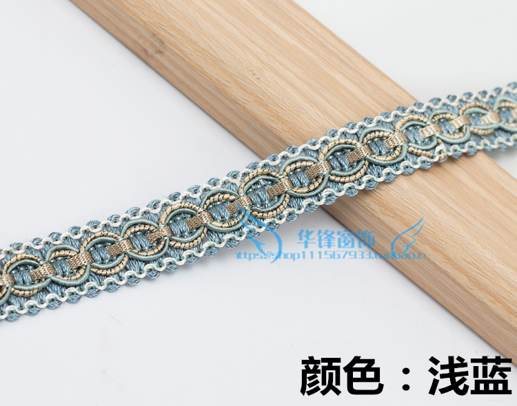 11M Gordijn Accessoires Sofa Kussen Fringe Curve Kant Trim Lint Gevlochten Kant Diy Craft Naaien Accessoires Decoratie Stof: Antique Copper