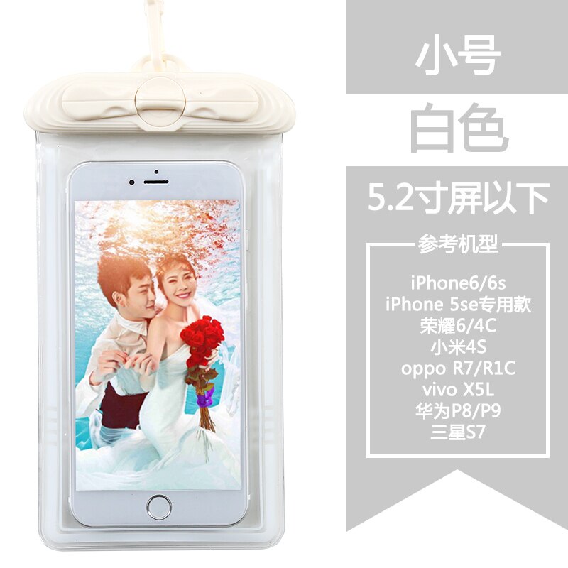 Waterproof phone bag Diving phone bag Swimming Surfing Bags Multi-function Waterproof bags Sports bag Mobile phone sealing bag: S4