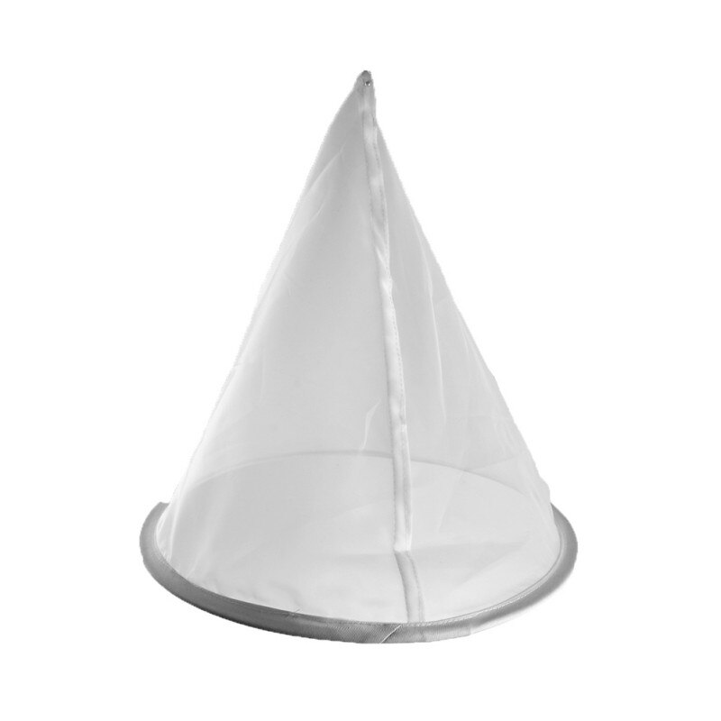 1pc Mesh Nylon Cone-shape Honey Strainer Wine Filtration Mesh Beekeeper Cone-Shape Fibre Net Beekeeping Equipment And Tools