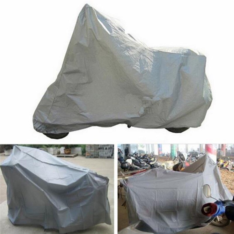 1Pc Zilver Motorfiets Kap Scooters Covers Waterdicht Stofdicht Ademend Volledige Beschermende Anti Uv Motorfiets Covers