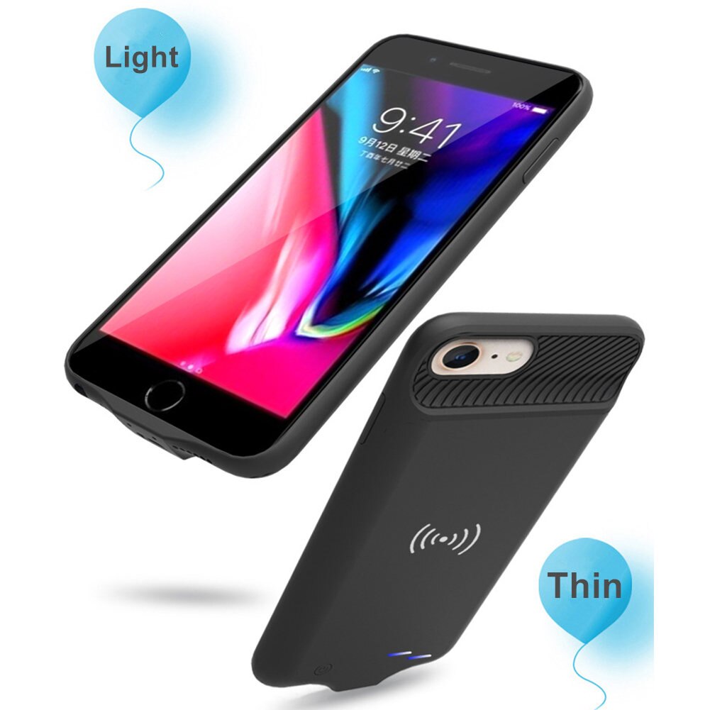 For iphone 6 Battery Case 3800mah Smart Wireless charging Battery Cover Smart Power Bank For iphone 6S 7 8 6 Battery Case