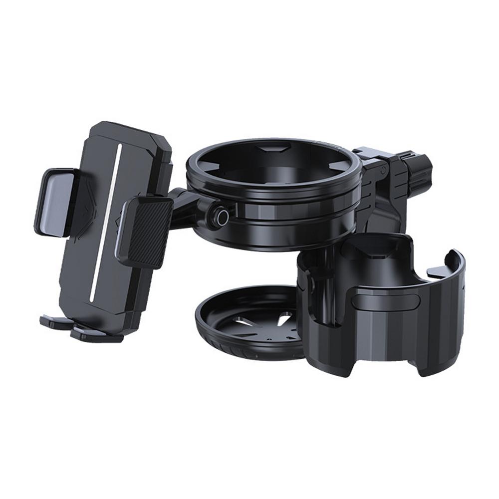 Adjustable cup holder for strollers, adjustable multi-purpose cup holder, user-friendly stroller accessory, black cup holder with: Default Title