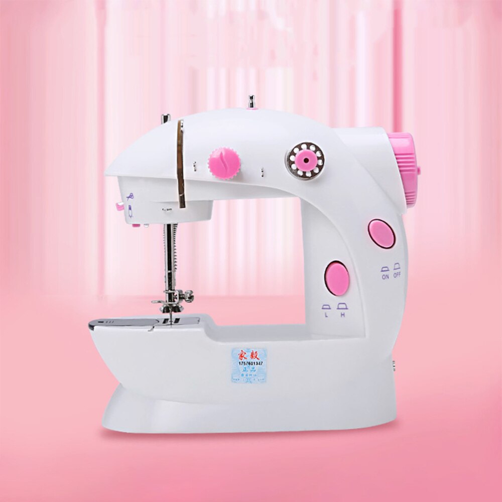 Mini Stitch Sewing Machine Portable Sewing Machine Auto Winding Mending Machine with Light with US Plug )