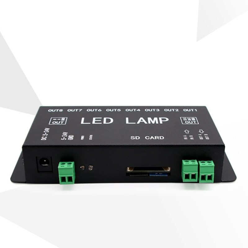 LED Bluetooth Symphony WS2811 Programmable 8-Port RF APP Controller Guardrail Tube Point Light Source Controller