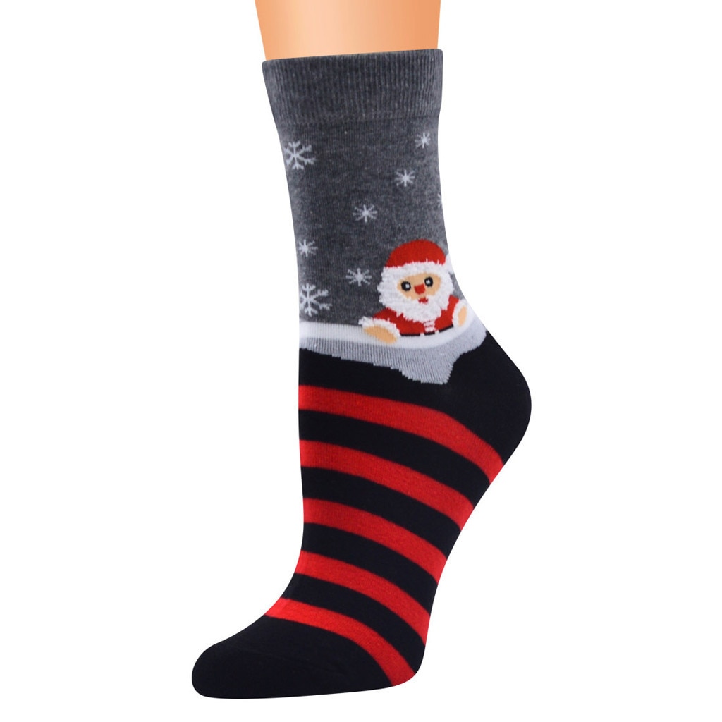 Happy Socks Women Unisex Christmas Vintage Cashmere Funny Long Sock Kawaii Comfortable Socks Носки Женские