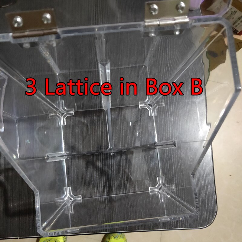 Caja de plástico para almacenamiento de brochas de maquillaje, organizador transparente con tapa, con cuentas de 500g, estuche para lápices de cejas y belleza