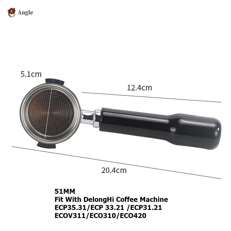 NEOUZA 51mm Bottomless Portafilter Compatible with De