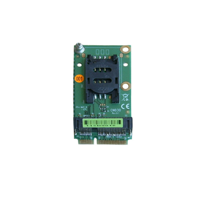 HK Post Air Mail Mini PCIe Extension SIM Card Socket for 3G Modem and Mini-PCI e interface