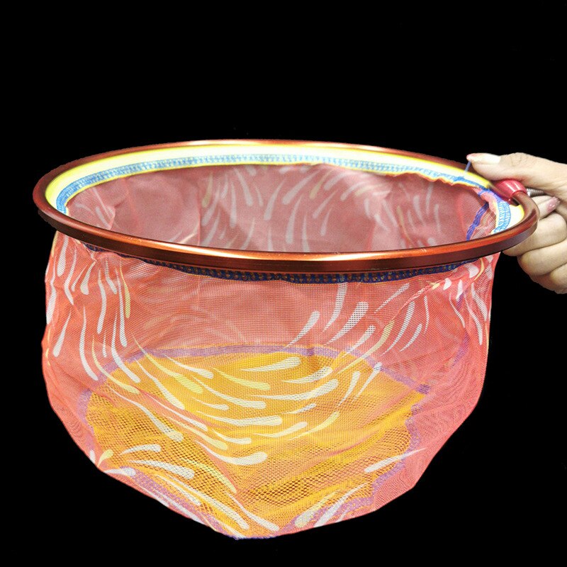 Red de pesca de malla pequeña redonda plegable, Red de aterrizaje manual con cabeza Brail, Red de inmersión de camarones, mariposa, Red de inmersión de insectos, 2022