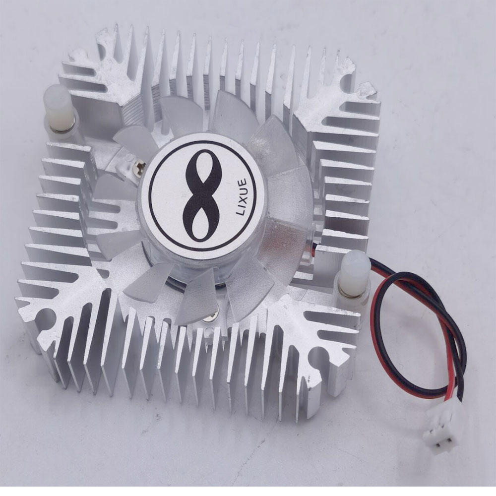 1 Uds 5 uds 10 Uds 5W 10W disipador de calor Led de alta potencia con ventilador de refrigeración de aluminio para 5W/10W Led 12V: Plata / 24 W