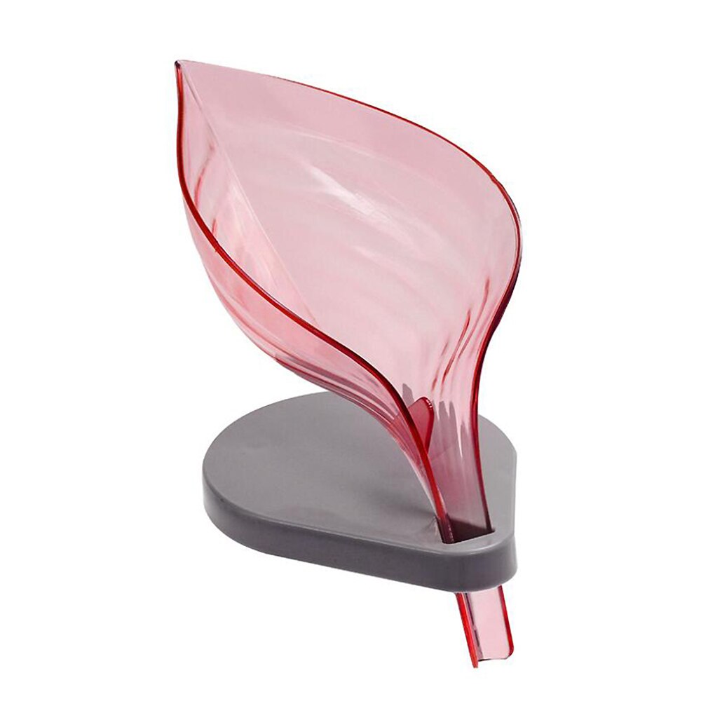 Wall-suction Drain Soap Dish Leafology Decorative Drainage Soap Holder Soap Holder Storage Container Home Bathroom Accessories 2: 02