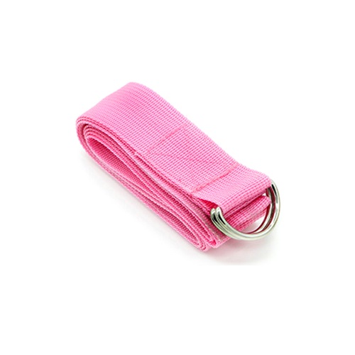 Yoga Stretch Strap 8 voet met Metalen D-Ring verkrijgbaar in meerdere kleuren Beste bandjes voor stretching, flexibiliteit en tractie: Roze