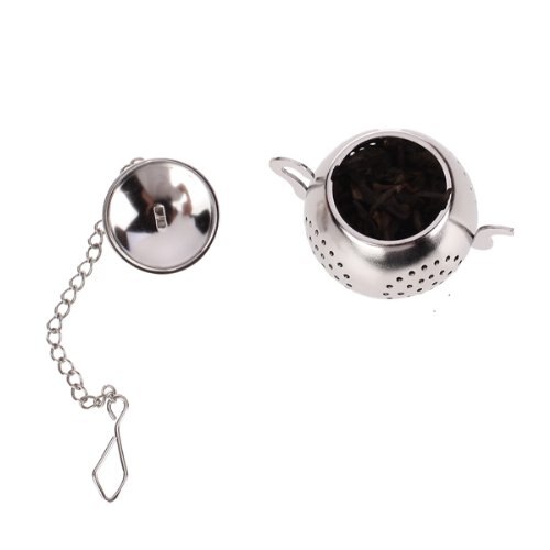 Strainer / infuser / tea spoon shaped teapot with tray. Grandado