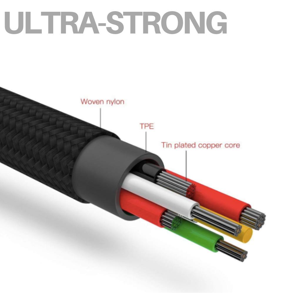 Kuulee Fast USB Charging Cable Universal 3 in 1 Multi Function Cell Phone Cord Charger