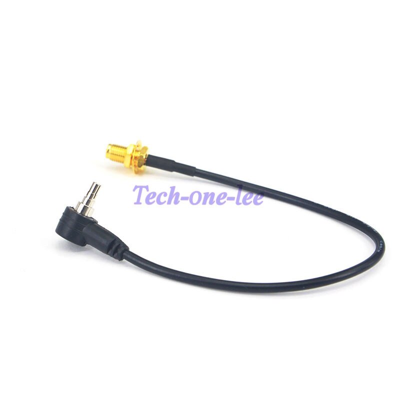 10 piece/lot RP SMA Female to CRC9 Male Right angle RF Connector RG174 Pigtail Cable 20cm