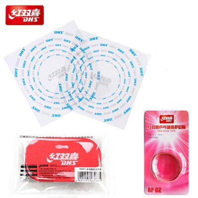 DHS-2 películas protectoras para tenis de mesa, 1 cinta para bordes, 1 Juego de limpiador de goma, accesorios para tenis de mesa: unsticky film set