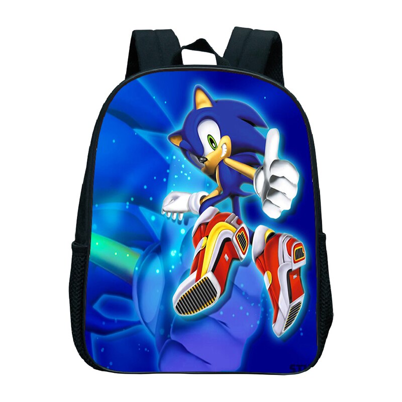 Mochila para preescolar con estampado bonito de Sonic para niños, Mochila para jardín de infancia, de escuela primaria: 2