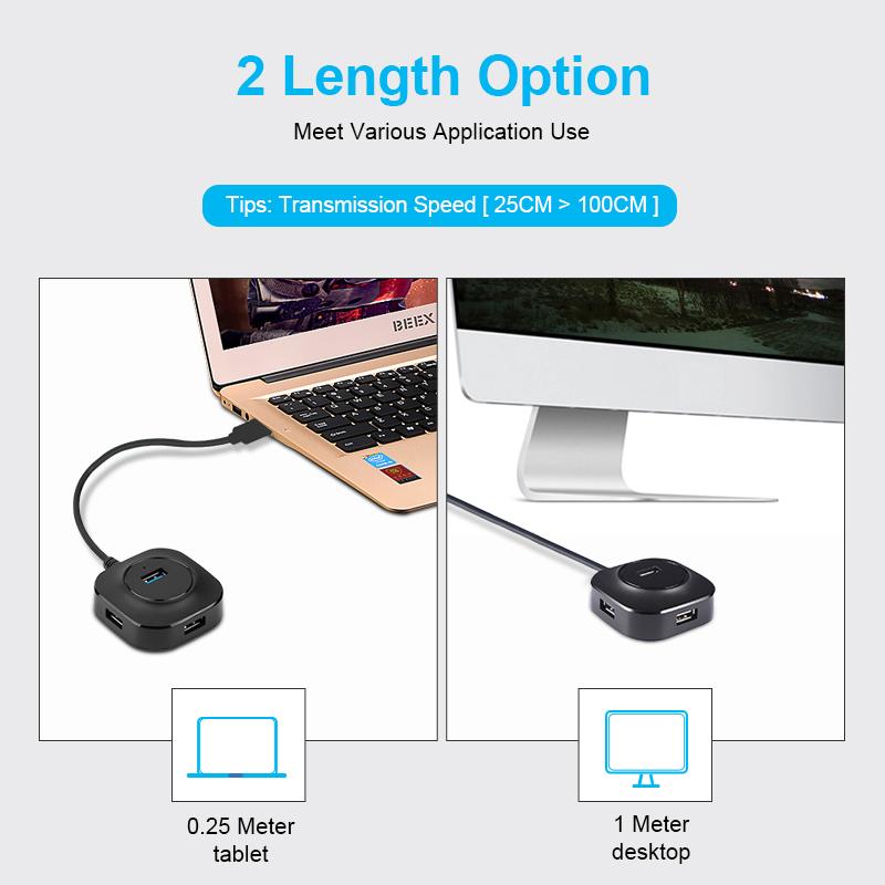 Multi USB HUB 3.0 USB 3 Hub USB Splitter 4 Ports Expander Mini 2.0 Hab Adapter With Power Interface High Speed For PC Laptop