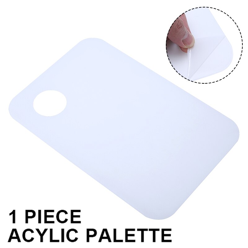 Clear Acrylic Paint Mixing Palette Watercolor Oil Painting Palette 20*30cm For Gouache PigmentArt ClassPainting Tools