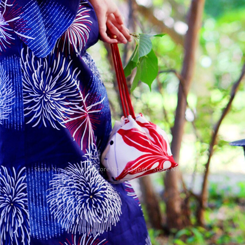 15 farben Japanischen Kimono Kawaii Geldbörse Blumen- Sakura Gedruckt Strahl Tote Tasche Tasche Frauen Yukata Paket Hochzeit Partei Taschen
