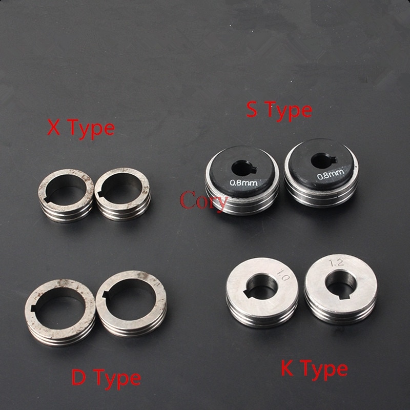 1PC MIG Welding Machine Wire Feeding Roll Knurl Groove for 0.8-1.0mm 1.0-1.2mm 1.2-1.2mm 1.2-1.6mm Steel Aluminum Flux Cord