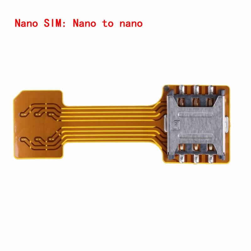 Hybrid Doppel Dual Sim karte Adapter Verlängerung Für huawei Ehre 5A 4C Pro 6x 5C 8 V8 6C 8 Lite 7X 6A 8 Pro Ansicht 10 9 9 Lite: Nanot to nano