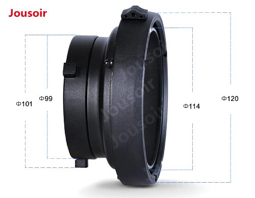 Bowens To Elinchrom Mount Ring Interchangeable Speedring Adapter Flash Strobe SN-14 Bowens Mount Ring Adapter