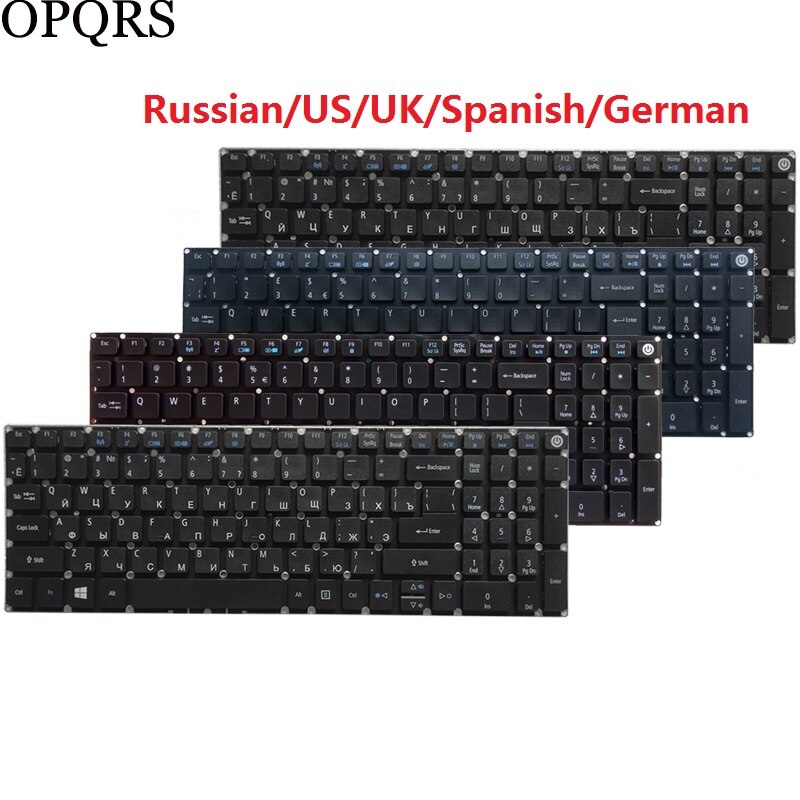 for Acer Aspire E5-523 E5-523G E5-552 E5-552G E5-553 E5-553G Russian RU/US/UK/Spanish SP/German GR laptop keyboard