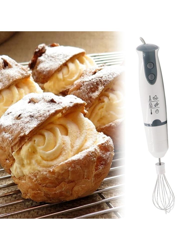 Multifunction 4 in 1 EU Plug Electric Blender Mixing Stick with Measuring Cup