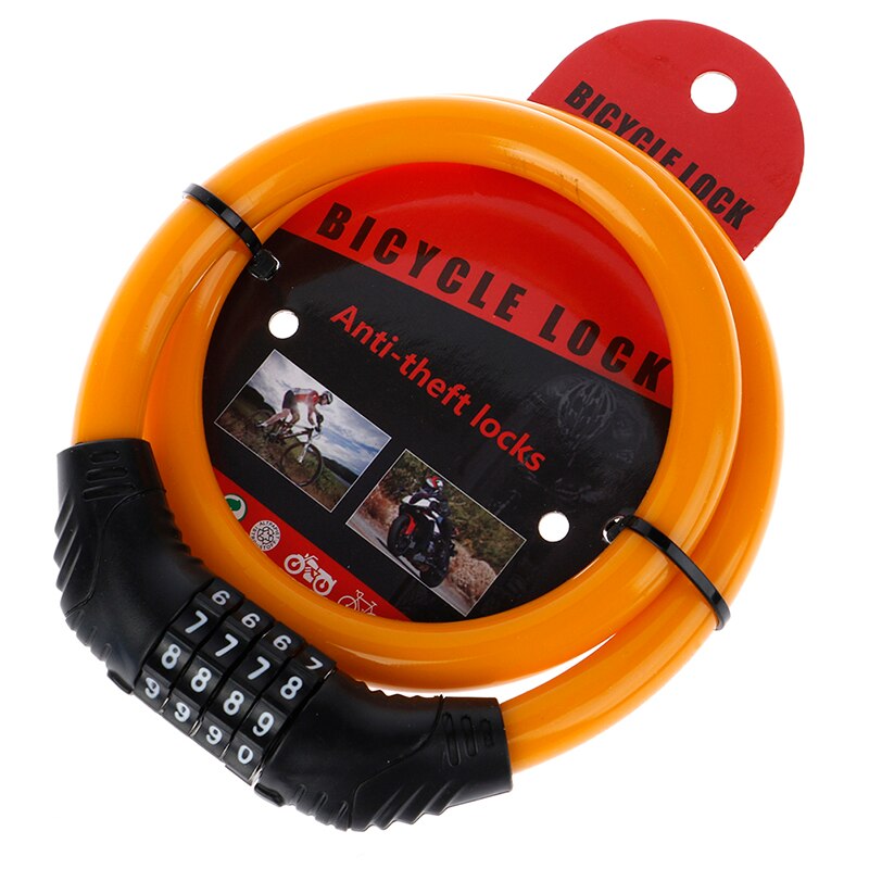 JINHF Bike Lock 4 Digit Code Combination Electric Bicycle Lock Bicycle motorcycle Security Lock Anti-theft Lock Password Lock: OG