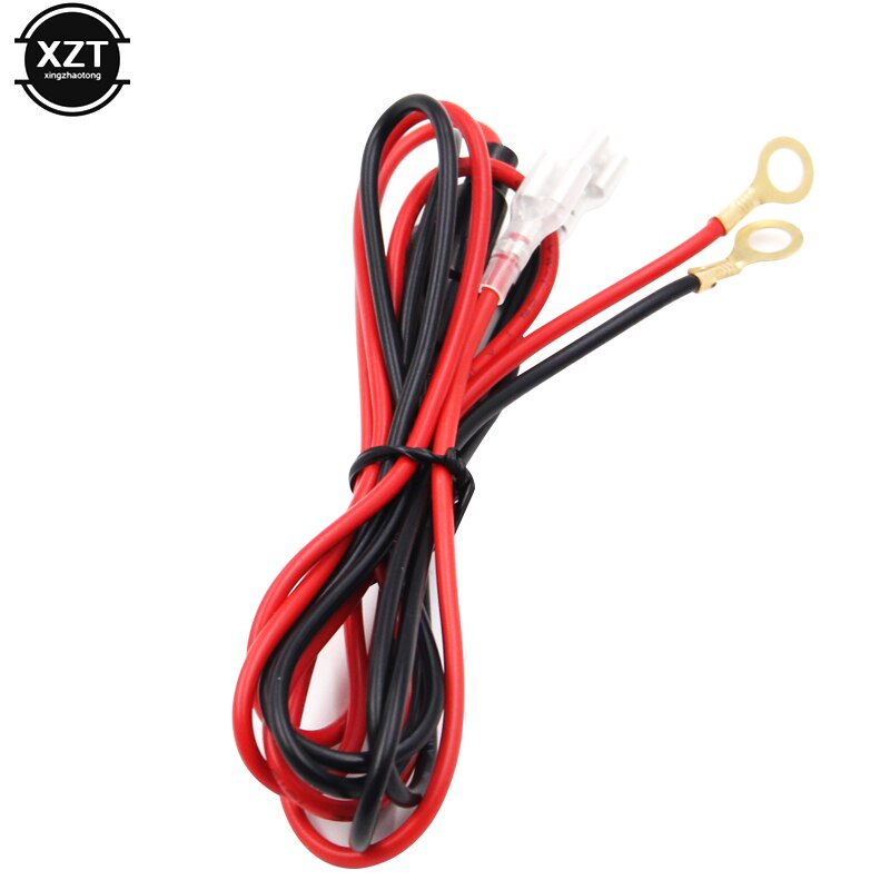 QC3.0 Dual USB Cigarette Lighter Car Charger with LED Streamlight Voltmeter 12-24V Waterproof 2 Ports Power Socket ON/OFF Switch: 1 meter cable