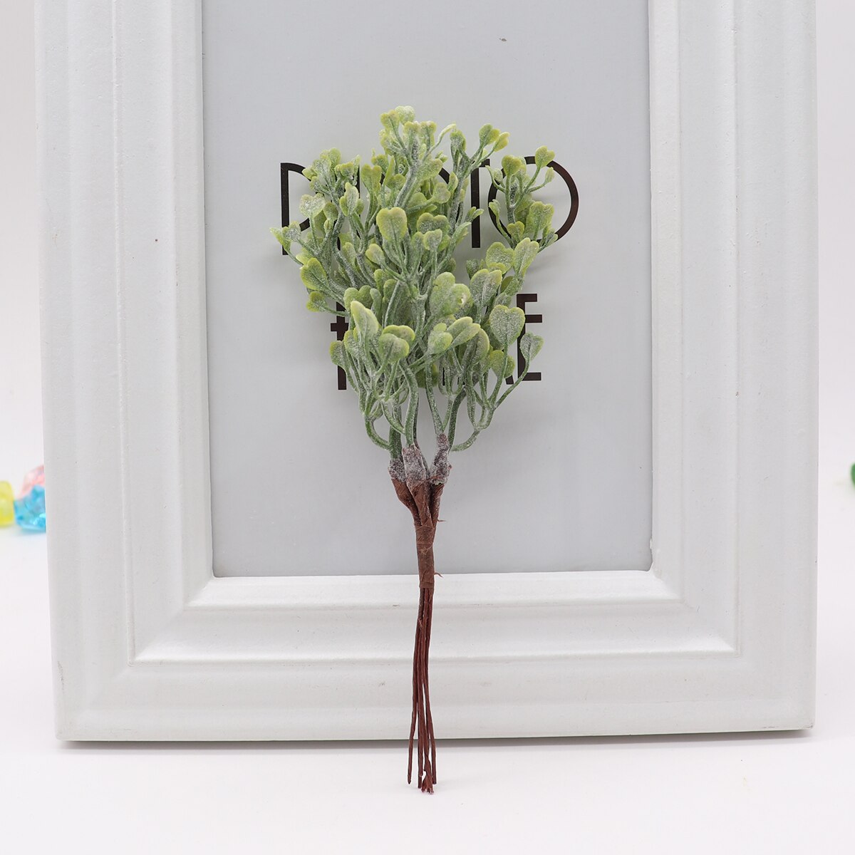 6 stk mini agern blad kunstige blomster plante til hjemmet krans gør det selv scrapbog bryllup juledekoration: 1