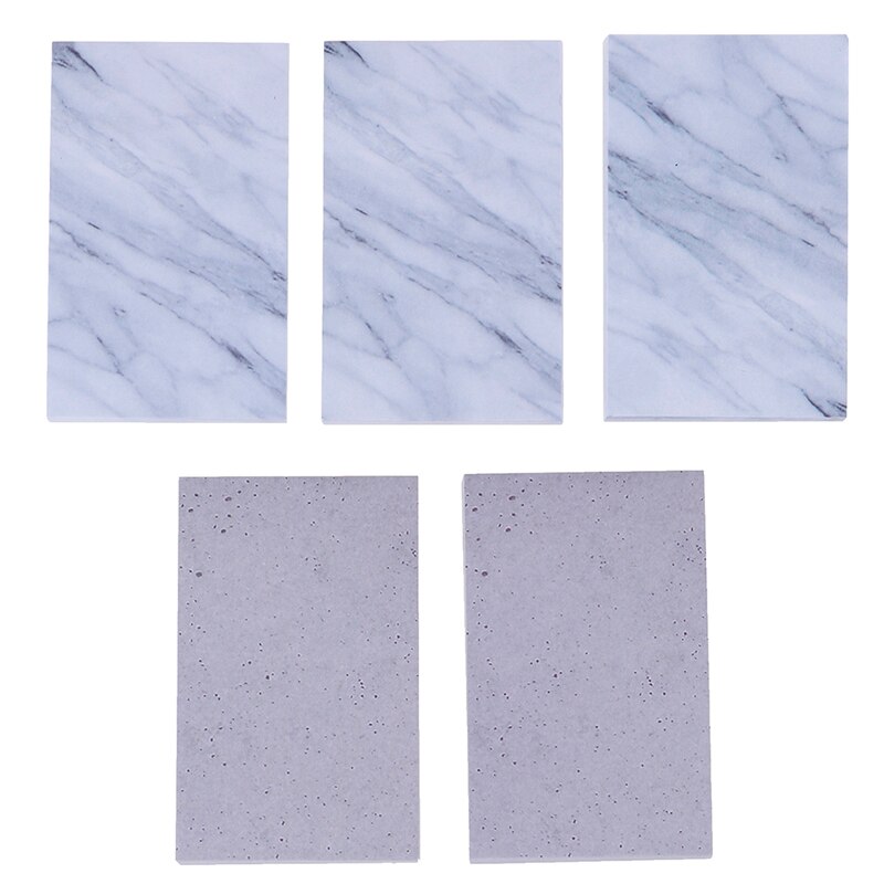 1PC Stone Style Sticky Notes Bookmark School Office Stationery Supply Marble Color Self Adhesive Memo Pad