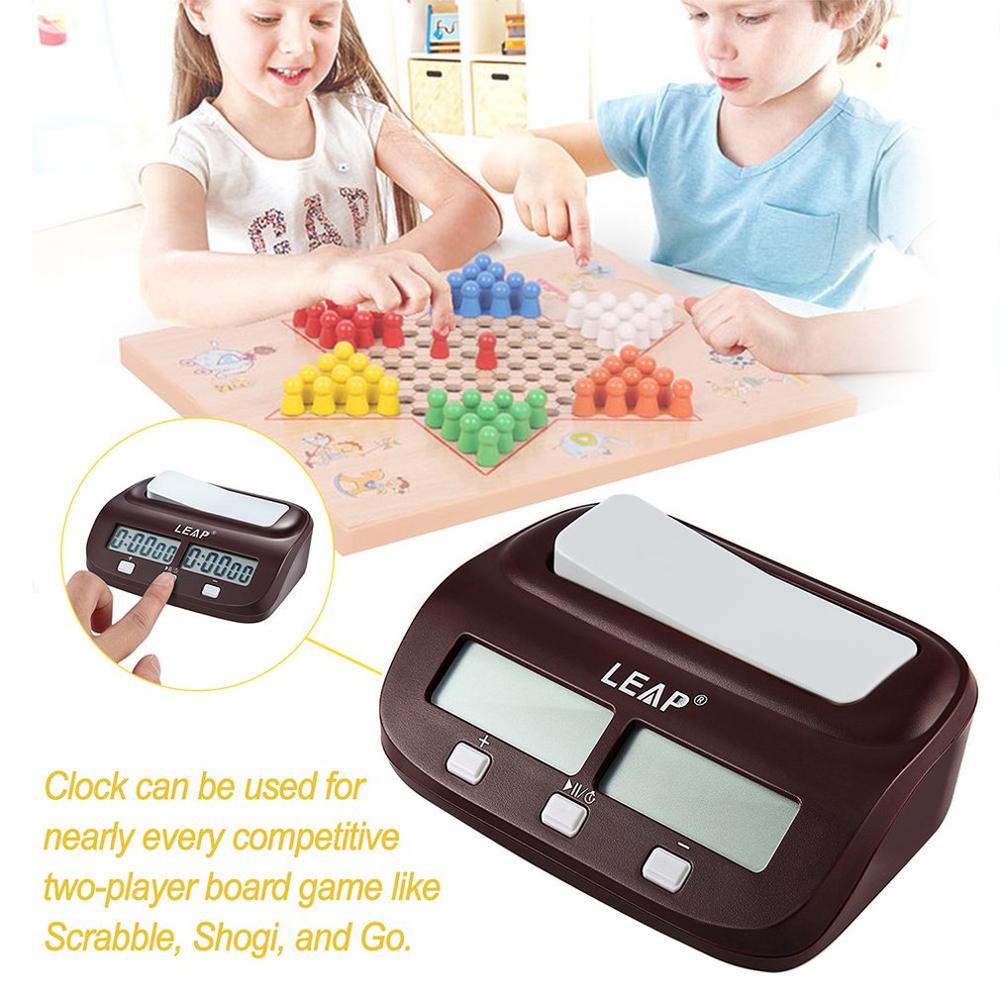 Kompakt digitalt skakur tælle ned timer elektronisk brætspil bonus konkurrence master turnering gratis