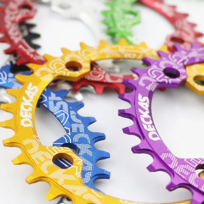 Deckas 104BCD Oval MTB Chainring Narrow Wide Mountain Bike Crankset 32/34/36/38T Teech 104 BCD Crown Bicycle Monoplate