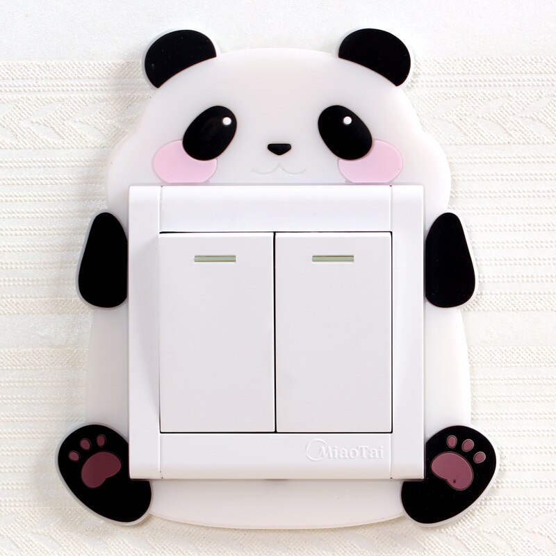 Position Indication Luminous Switch Decoration Sticker: PANDA