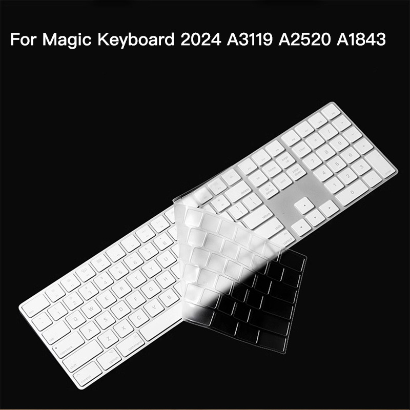 Keyboard Protector film For Apple Magic Keyboard USB-C A3119 A2520 A1843 US Layout with Numeric Keypad Cover Protector